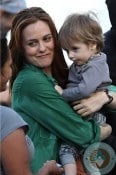 Alicia Silverstone with son Bear  in NYC