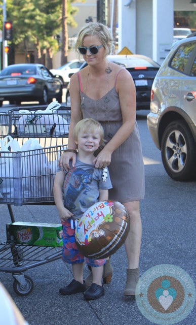 Amy Poehler out with son Archie