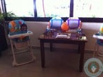 Azul Beach - dining room toys and highchairs