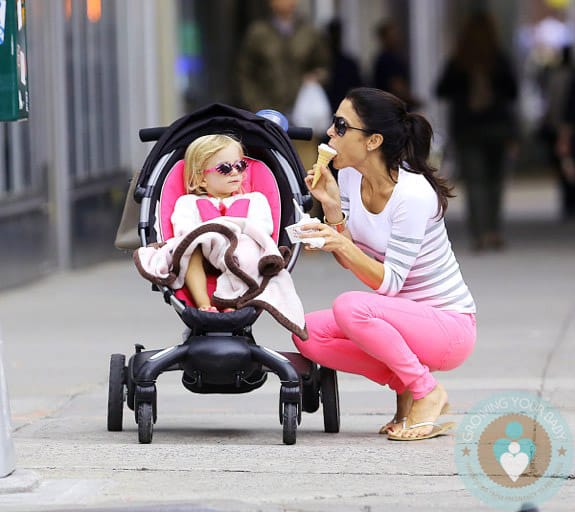 Bethenny Frankel with daughter Bryn Hoppy NYC