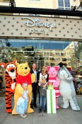 Bob Chapek, actress Allison Sweeney with daughter Megan and son Ben at the Disney Baby Store Opening