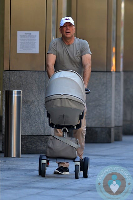 Bruce Willis walks with daughter Mabel in NYC ~ Stokke Xplory