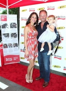 Ian and Erin Ziering with their daughter Mia at the BRITAX red Carpet event