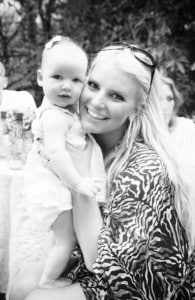 Jessica Simpson with daughter Maxwell Johnson
