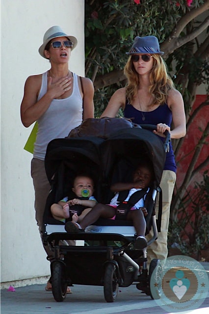 Jillian Michaels and Heidi Rhoades with Lukensia and Phoenix Michaels LA copy