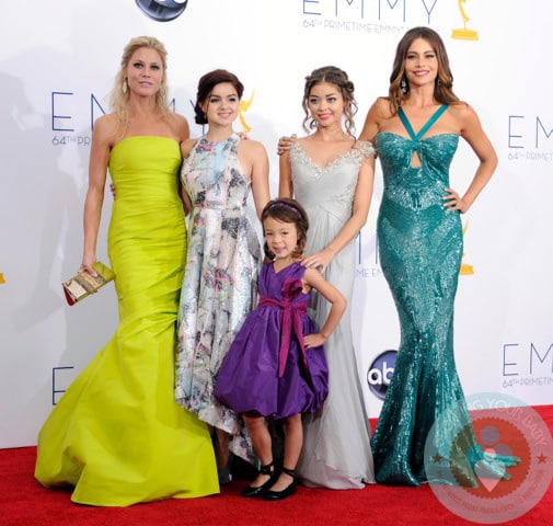 Julie Bowen, Ariel Winter, Aubrey Anderson-Emmonds, Sarah Hyland and Sofia Vergara Emmys 2012