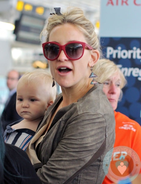 Kate Hudson with son Bingham at TIA