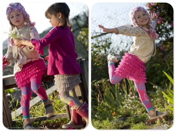 Luna Leggings tutu tights blueberry