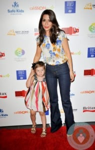 Marisol Nichols with her daughter Rain at BRITAX Red Carpet Event