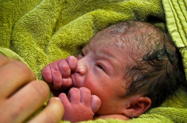 Newborn baby found in Afghanistan