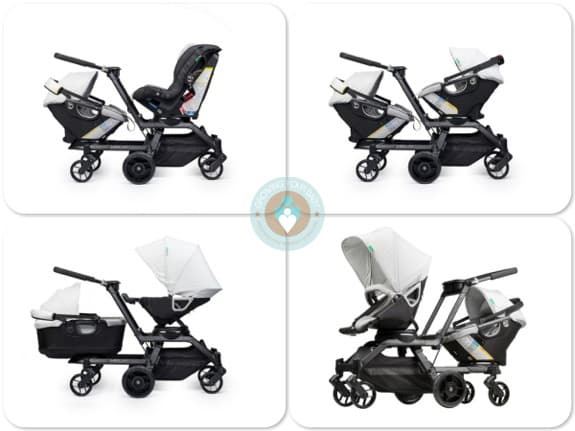 Orbit Helix Double Stroller configuration