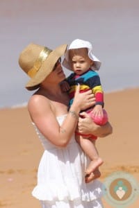 Singer Pink with daughter Willow Hart at the Australia