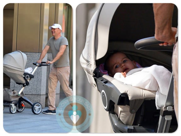 bruce willis with daughter Mabel out in NYC ~ Stokke Xplory