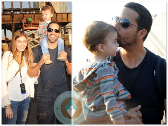 Alizee Guinochet, David Blaine and their daughter Dessa NYC