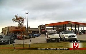 Baby born at truck stop