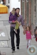 Ben Affleck & Family Go Out For A Family Dinner