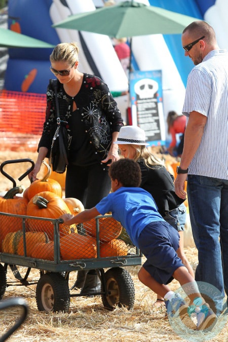 Heidi Klum with Leni and Henry at Mr