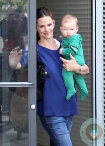 Jennifer Garner visits the doctors with son Samuel Affleck