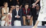 Jennifer Lopez, Emme Anthony, Casper Smart at the Chanel Spring:Summer 2013 show