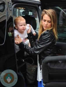 Jessica Alba out with daughter Haven in NYC