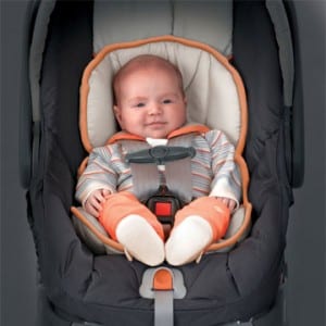 KeyFit 30 infant seat with baby