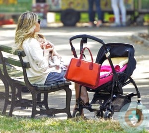 Sienna Miller cuddles daughter Marlowe