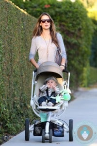 Stunning supermodel Alessandra Ambrosio seen with baby Noah and daughter Anja while enjoying a day with friends while near her home in Santa Monica