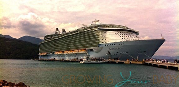Allure of The Seas Cruise Ship docked in Labadee