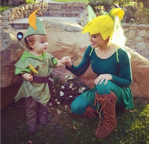 Alyssa Milano with son Milo Halloween 2012