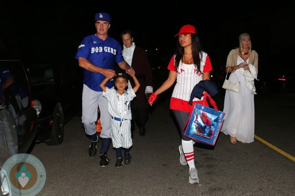 Chris Noth & Tara Lynn Wilson Take Son Orion Noth Trick or Treating