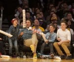 Beckham And Sons At NBA Suns vs Lakers Game