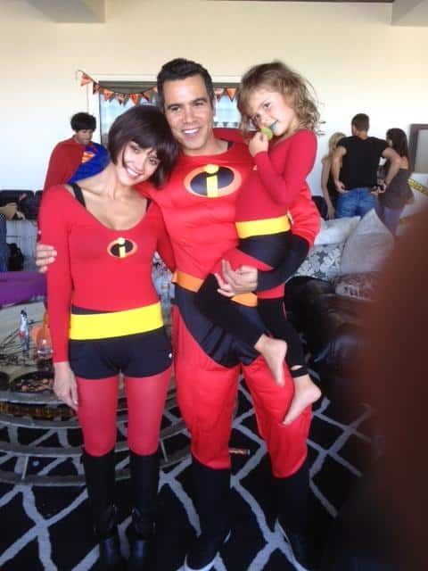 Jessica Alba, Cash Warren & Honor Warren Incredibles Halloween 2012
