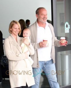 Kelsey Grammer & Family Arriving On A Flight At LAX