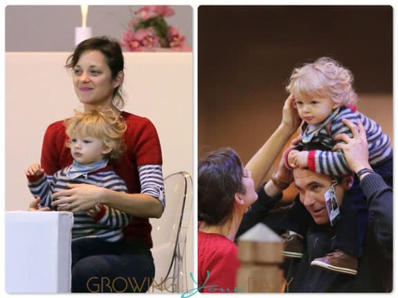 Marion Cotillard with her son Marcel Canet