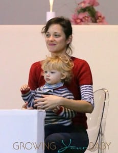 Marion Cotillard Takes Her Son Marcel Canet To Paris Masters