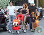 Mel B and husband Stephen Belafonte and their family enjoy their first Australian Trick or Treat