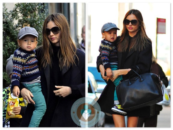 Miranda Kerr with son Flynn Bloom in NYC