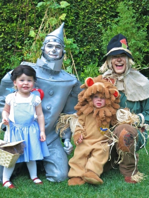 Neil Patrick Harris, David Burtka with twins Harper & Gideon Halloween 2012