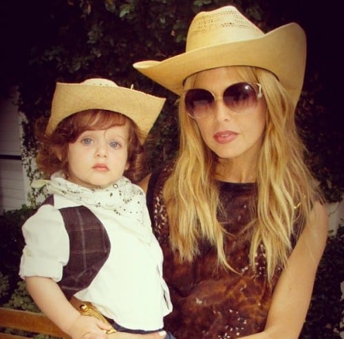 Rachel Zoe with son Skylar Halloween 2012