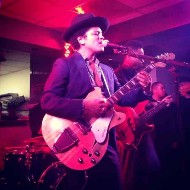 Bruno Mars performs at Petra Ecclestone's birthday party