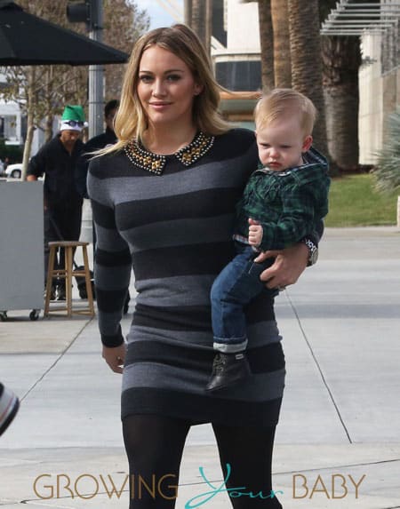 Hilary Duff & Family Visit The LACMA