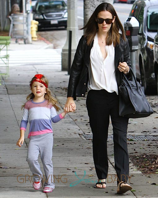 Jennifer Garner out in Brentwood with daughter Seraphina
