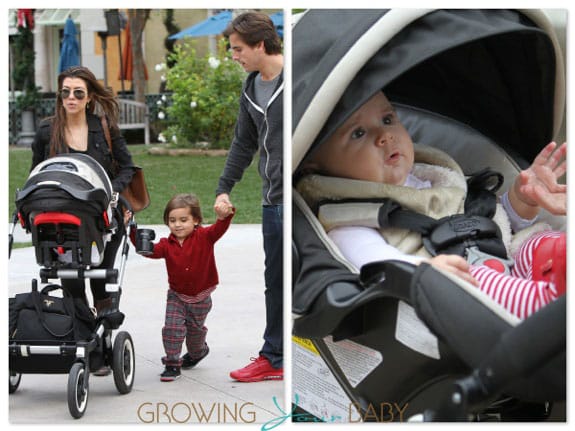 Kourtney Kardashian, Scott Disick, Mason & Penelope Disick out in LA