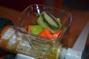 Lexan Healthy Juicer - fruits in the hopper