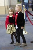 Tori Spelling and her family at The Grove