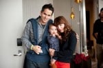 Lindsay Sloane, husband Dar Rollins and baby girl Maxwell - photographer  Meagan Reidinger