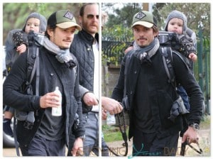 Orlando Bloom hikes the Hollywood Hills with son Flynn