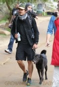 Orlando Bloom Takes Son Flynn On A Hike At Runyon Canyon