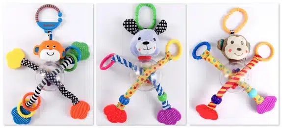 Sassy and Carter's-branded Hug N' Tug Baby Toys
