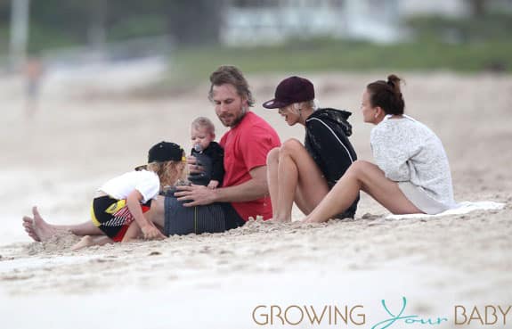 The Simpson Clan Enjoying A Day On The Beach